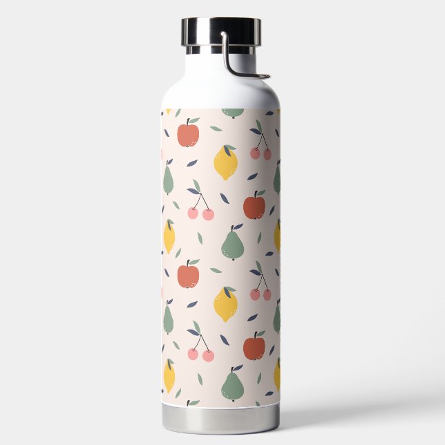 Niedliches Fruchtmuster Trinkflasche (links)