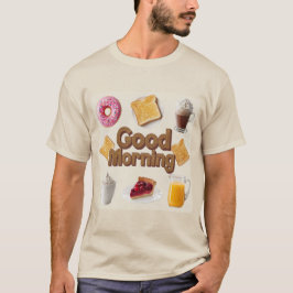 Niedliches Frühstück Guter Morgen T-Shirt