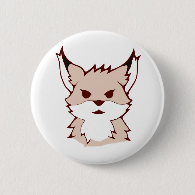 niedliches Fuchs-Abzeichen Button (Vorderseite)