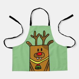 Niedliches Funny Dee Zeichne Grüne Weihnachtskids Schürze
