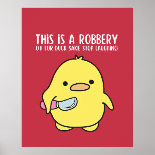 Niedliches Funny Duckling Zitat Sprichwort Poster