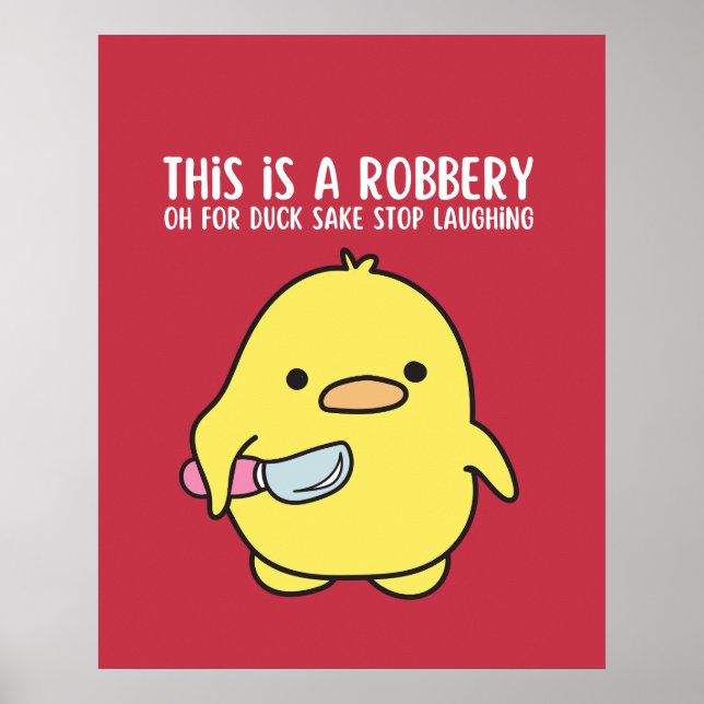 Niedliches Funny Duckling Zitat Sprichwort Poster (Vorne)