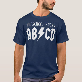 Niedliches Funny Gift für Lehrer ABCD Rock Prescho T-Shirt