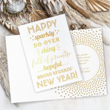 Niedliches Funny Happy New Year Hoffnungsvoll Fres