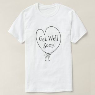 Niedliches Funny Heart Aufgehobener Charakter wird T-Shirt