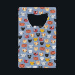 Niedliches Funny Kitty Cat Faces Pattern Blau Geldbeutel Flaschenöffner<br><div class="desc">Adorable kleine Kätzchen für Tierfreunde,  Katzen-Mamas und Vater,  Tierärzte und Katzenmenschen überall.</div>