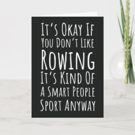 Niedliches Funny Rowing Cards Team Karte