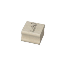 Niedliches Funny Seepferd Fish Sea Beach Wasserspo Gummistempel