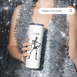 Niedliches Funny Skeleton Dance Halloween-Geschenk Thermosbecher