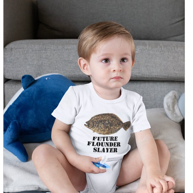 Niedliches Future Flounder Slayer Fishing Baby Shi Baby Strampler (Von Creator hochgeladen)