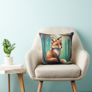 Niedliches Fuzzy-Tier für Kinderzimmer Kissen