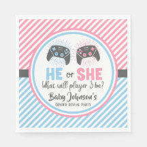 Niedliches Gamer-Baby-Gender-Bericht