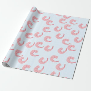 Niedliches Garnelenwappenpapier Geschenkpapier