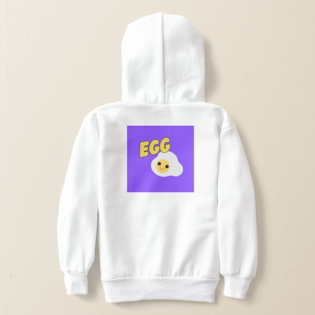 Niedliches, gebratenes Ei, das jeden glücklich mac Hoodie (AblageHinten)
