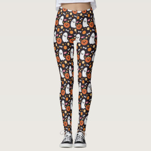 Niedliches Geist-, Kürbis-u. Leggings