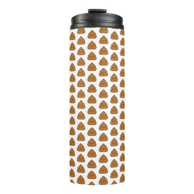 Niedliches Gekackt Muster Tumbler Thermosbecher (Vorderseite)