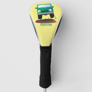 Niedliches Geländefahrzeug Cartoon Golf Headcover