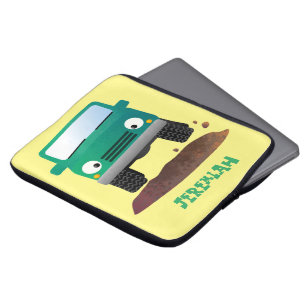 Niedliches Geländefahrzeug Cartoon Laptopschutzhülle