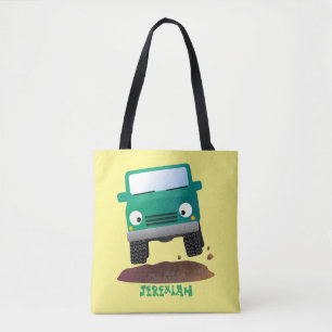 Niedliches Geländefahrzeug Cartoon Tasche