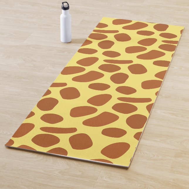 Niedliches gelbes Giraffenmuster Yogamatte (Beispiel)