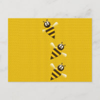 Niedliches gelbes Honig-Bienen-Muster Browns