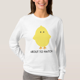 Niedliches gelbes Küken ungefähr, zum der Grafik T-Shirt