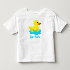 Niedliches Gelbkautschuk Kleinkind T-shirt