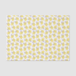 Niedliches Gelbkichenmuster | Osterzinnpapier Seidenpapier