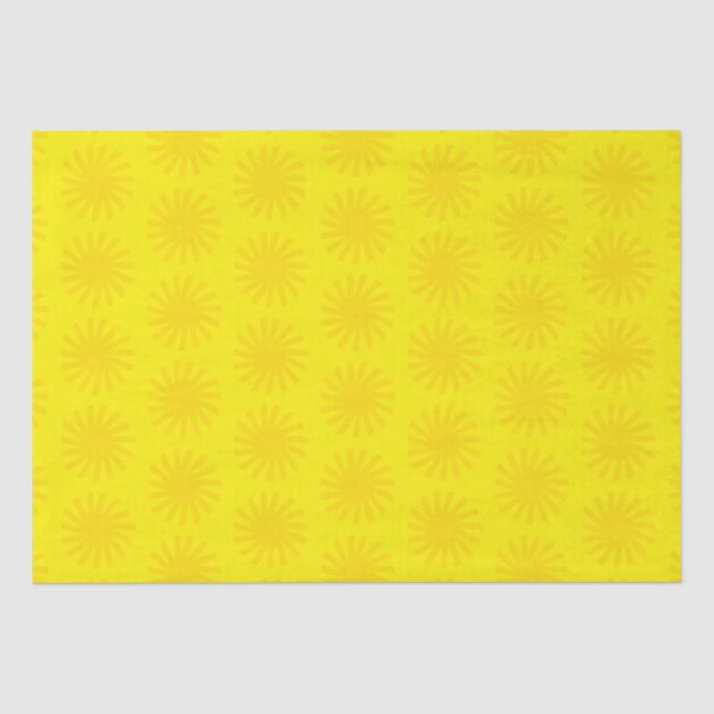 Niedliches Gelblichtmuster Moderner Happy Hour Seidenpapier (Vorderseite)