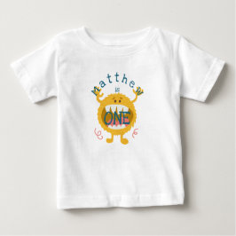 Niedliches Gelbmonster individuell anpassbar Baby T-shirt