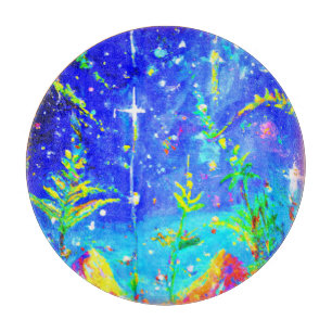 niedliches Gemälde "Starlit Dschungel". Jetzt kauf Schneidebrett