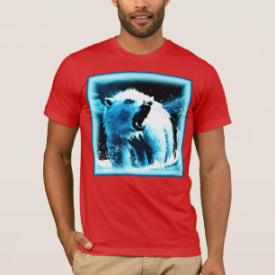 niedliches Gemälde "Wütender Polarbär". Jetzt kauf T-Shirt