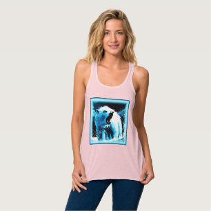 niedliches Gemälde "Wütender Polarbär". Jetzt kauf Tank Top