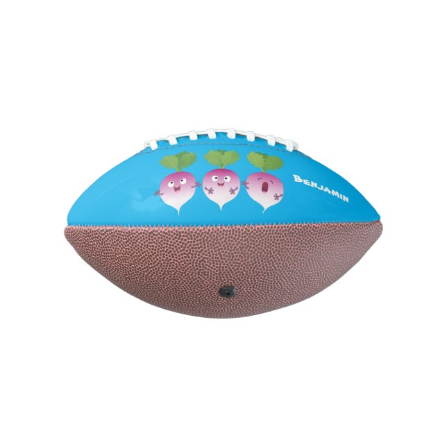 Niedliches Gemüsetrio mit Cartoon Football (Gedreht 270)