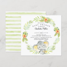 Niedliches Gender Neutral Dschungel Elephant Babyd