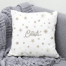 Niedliches Gender Neutral White Silver Star Elegan