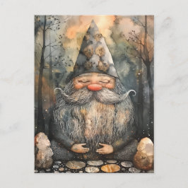 Niedliches Genom in Seinem Zen-Garten Postkarte