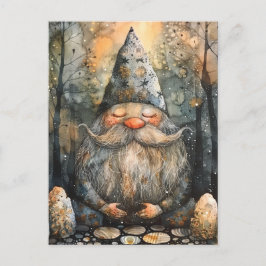 Niedliches Genom in Seinem Zen-Garten Postkarte
