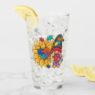 Niedliches Genom, Sonnenblumen und Herzautismus Be Glas