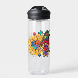 Niedliches Genom, Sonnenblumen und Herzautismus Be Trinkflasche