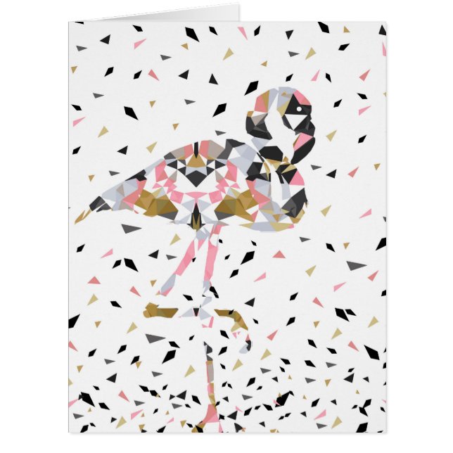 Niedliches geometrisches Flamingo abstraktes Desig (Vorderseite)