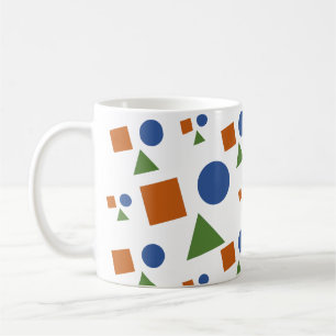 Niedliches geometrisches Muster in weichen Pasten Kaffeetasse
