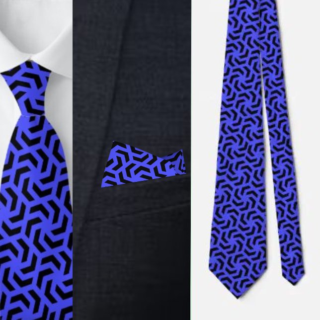 Niedliches geometrisches Muster Necktie Krawatte (Von Creator hochgeladen)