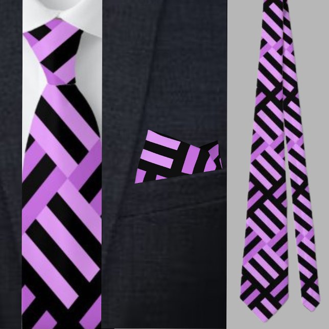 Niedliches geometrisches Muster Necktie Krawatte (Von Creator hochgeladen)