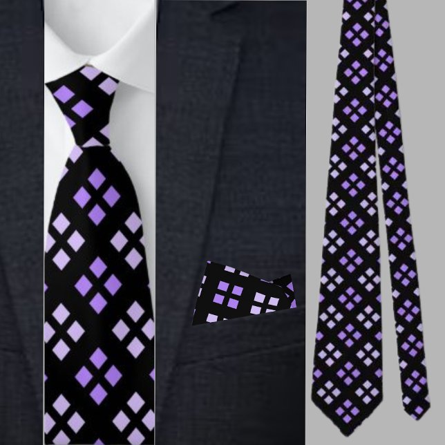 Niedliches geometrisches Muster Necktie Krawatte (Von Creator hochgeladen)