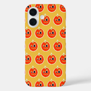 Niedliches, gepixeltes Orangenkissen iPhone 16 Hülle