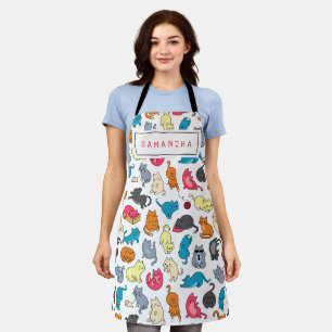 Niedliches Geschenk für Cat Lover Cat Mama Person Schürze