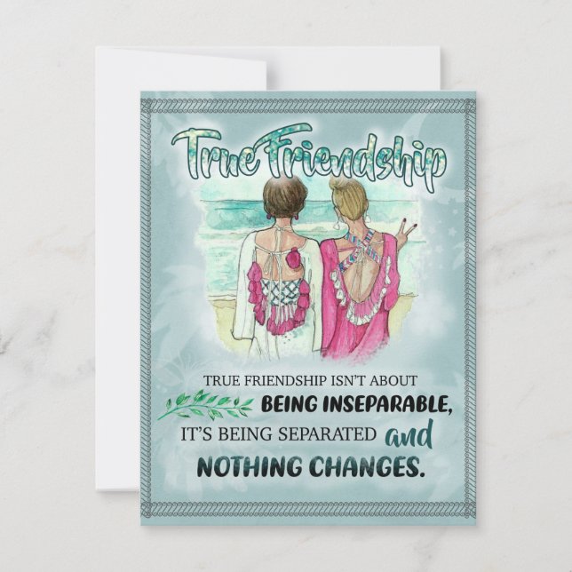 Niedliches Geschenk für den besten Freund, Abendge Einladung (Vorderseite)