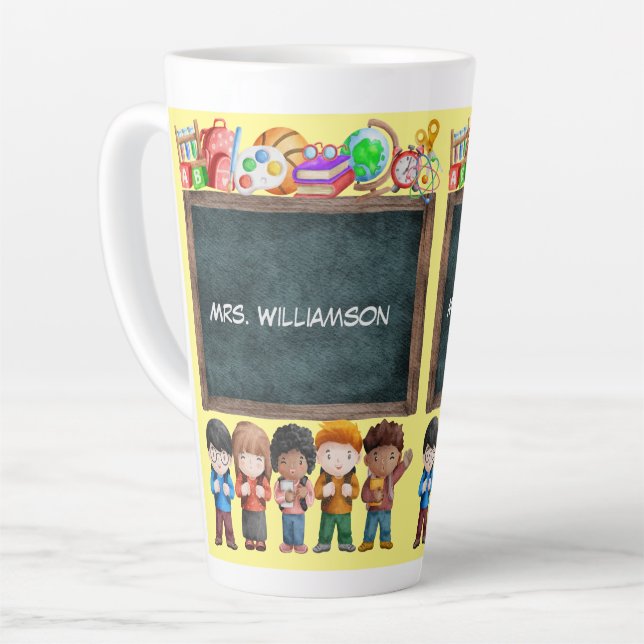 Niedliches Geschenk für die Aquarellschule Milchtasse (Linke Ecke)