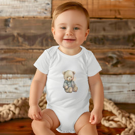 Niedliches Geschenk für Teddy Bären Individuelle N Baby Strampler